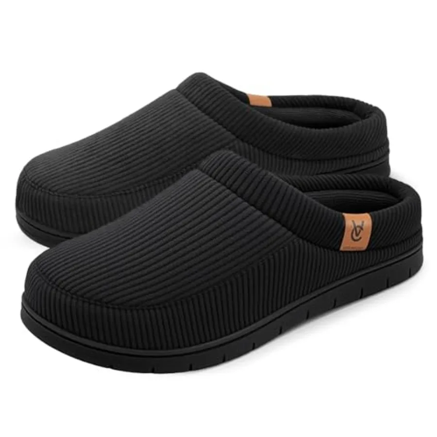 

VeraCosy Men's Moccasin Slippers Comfy Soft Durable Slip-on Indoor Memory Foam House Shoes