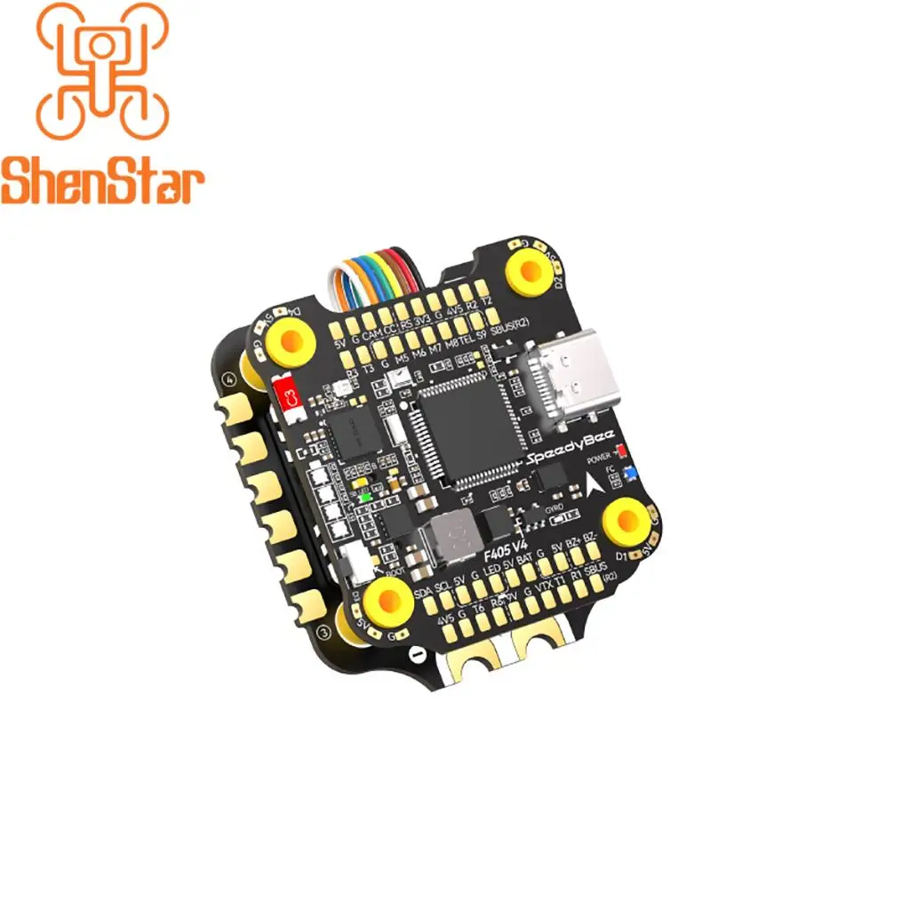 

ShenStar F405 V4 3-6S 30X30 FC & ESC FPV Stack F405 Контроллер полета BLS 55A 4 в 1 ESC для FPV самолета квадрокоптера