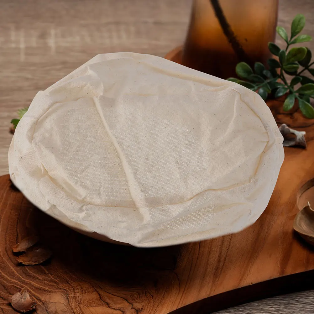

4pcs Fermentation Basket Cloth Cover Bread Making Beige Easy Clean Store Dough Liner Pastry Tools Kitchen Supplies