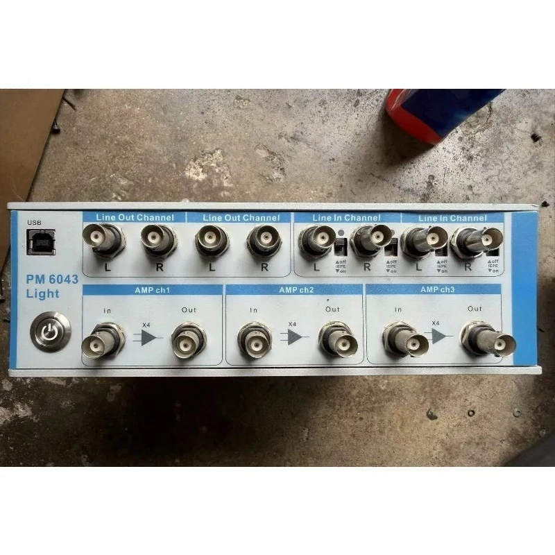 PM6043 4-Channel Audio Test Unit IEPE Sensor Conditioning Disassembled Slight Wear Fully Functional for Audio Testing