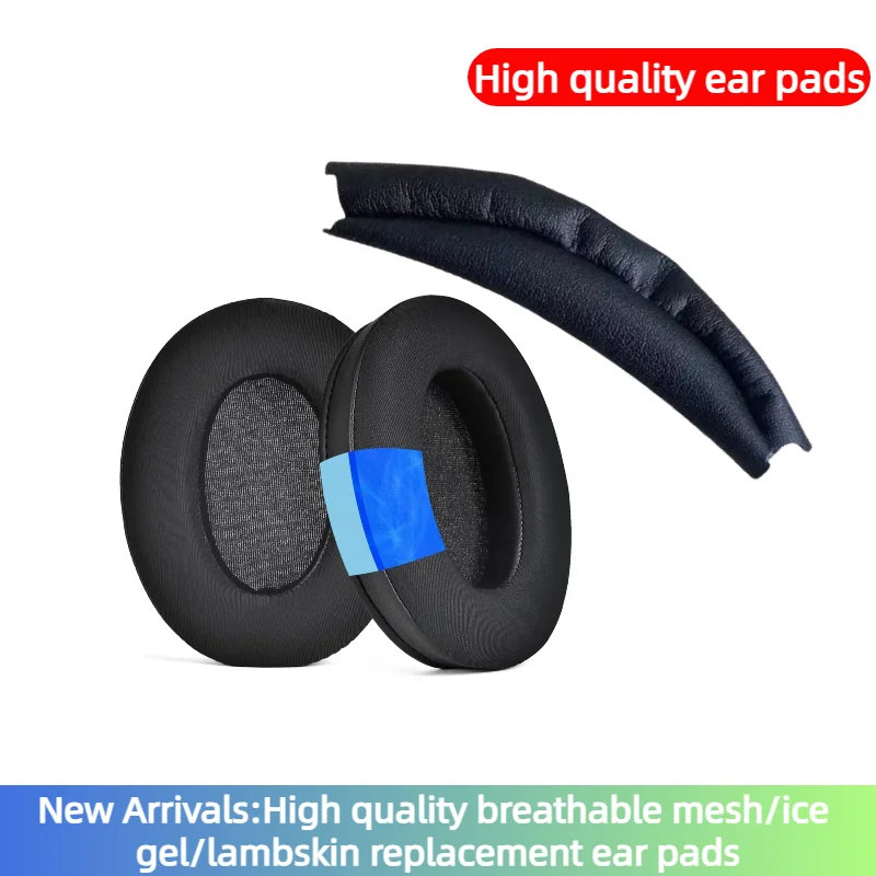 MOUDUNG Ersatz-Ohrpolster für Sony WH-1000XM3 WH-1000XM4 Headset, Ohrpolster, Kopfhörer, Lederhülle, Kopfhörer, Ohrenschützer