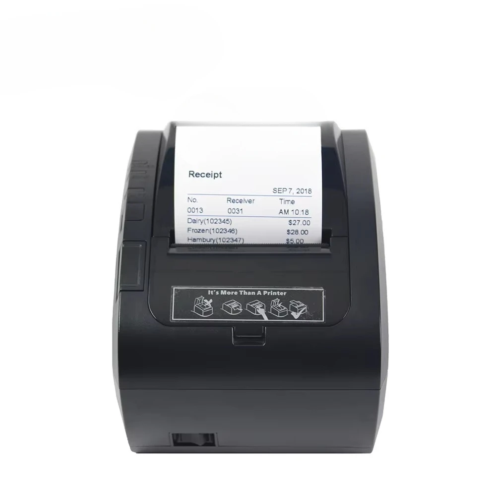 New Technology Two-Color Printing Inkless Thermal Receipt Printer 80mm ZY306 Pos Printer