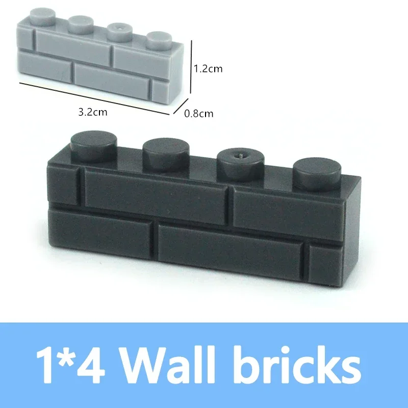 Dikke muur Figuren Bricks Maat 1x4 Dots Compatibel Met 15533 DIY Bouwstenen 62 STKS Educatief Creatief Speelgoed voor Kinderen