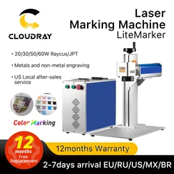 Cloudray 20-60W JPT Fiber Laser Marking Machine For Cutting Jewelry Laser Cut Gold Silver Stainless Steel Copper Aluminum Sheet