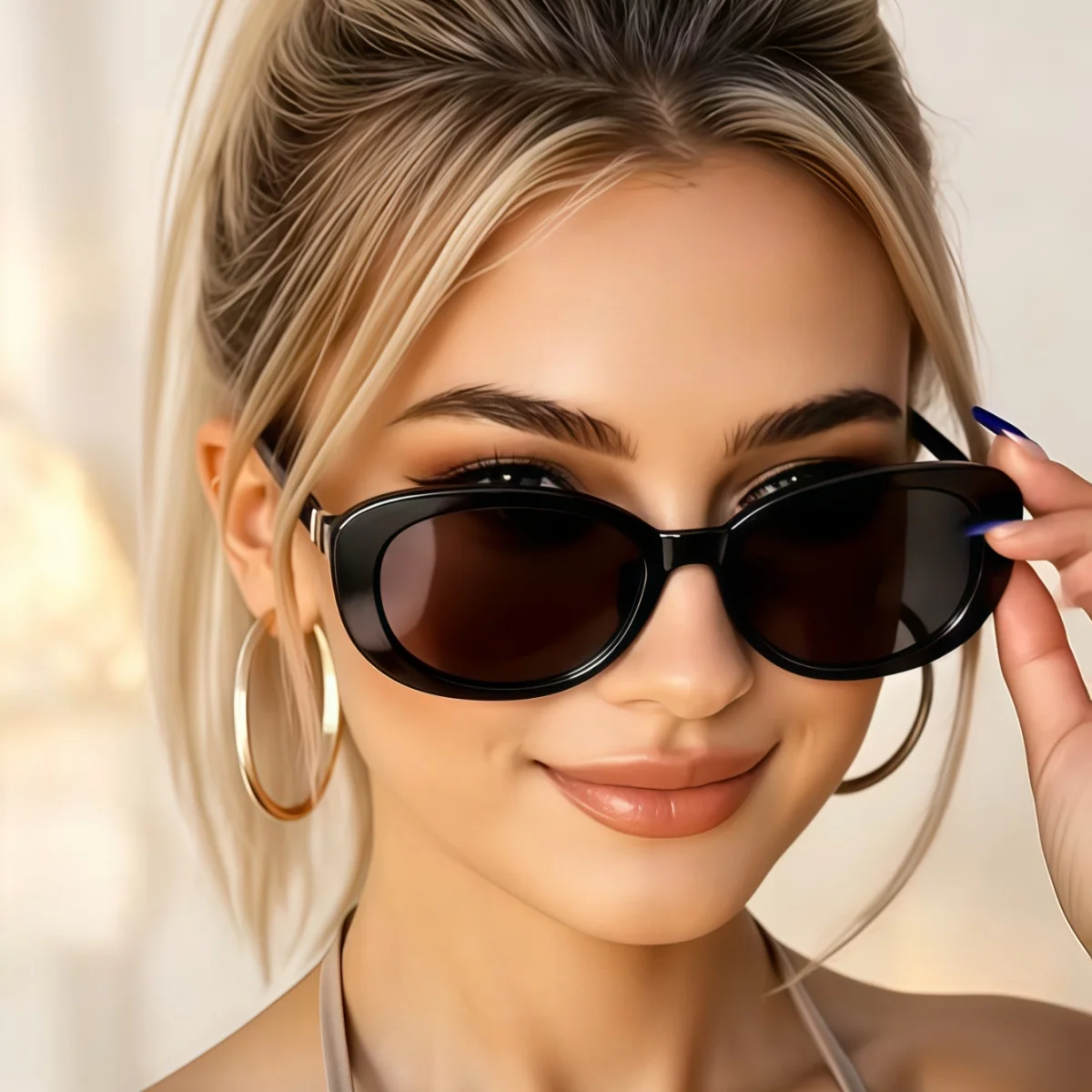 1 Stück europäische und amerikanische Retro-Sonnenbrille für Herren und Damen, trendige vielseitige Sommersonnenschutz und UV-Schutz fr