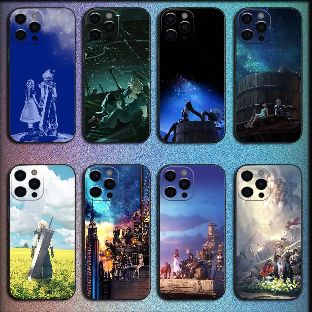 

f-ffvii rebirth Phone Case For iPhone 16,15,14,13,12,11,Pro,XS,Max,XR,Plus,E,SE4,Mini Shockproof Black Cover
