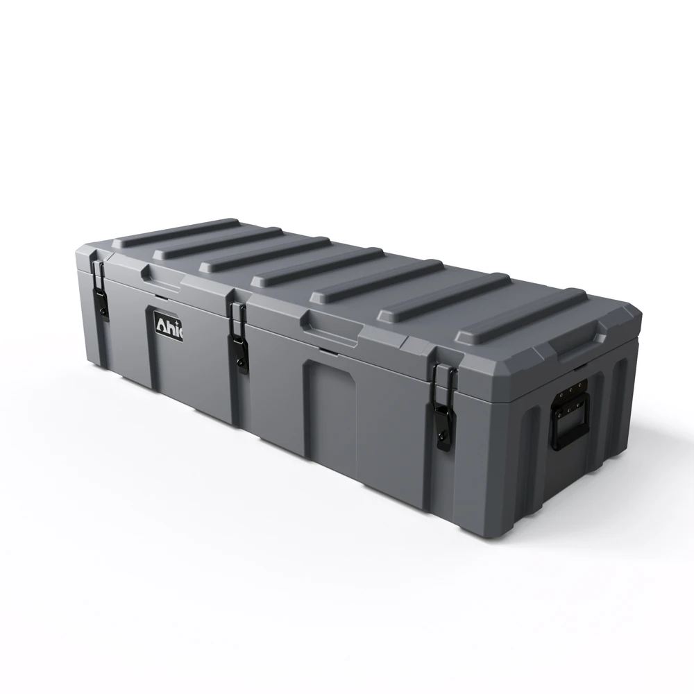 110L Rugged Case LLDPE Cargo Case Hard Plastic Rotomolded Tool Box 4WD Storage Box Roof Rack Low Profile Desert Tan Case