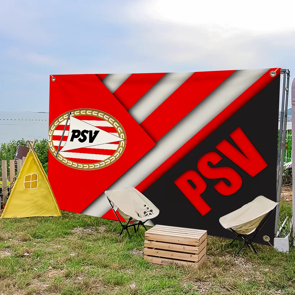 نادي كرة القدم P-PSV علم ايندهوفن للنزهة والحفلات الفنية المعلقة لتزيين المنزل لافتة حفلات التخييم في الهواء الطلق