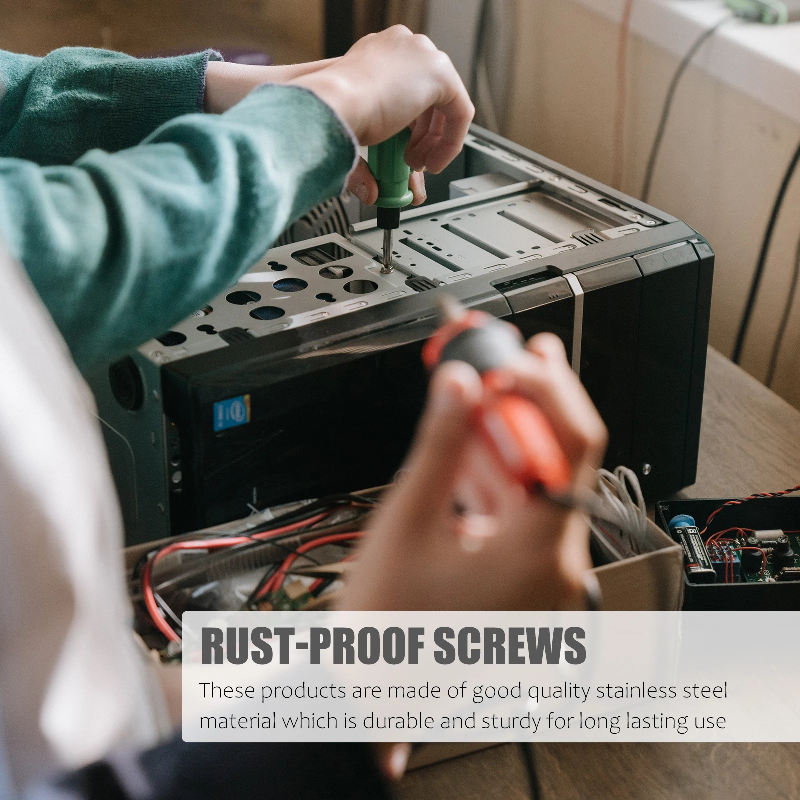 

360 Pcs Anti Rust Countersunk Head Screws Countersunk Head Screws for Laptop Repair Reusable Electronic Fittings Small Hardware