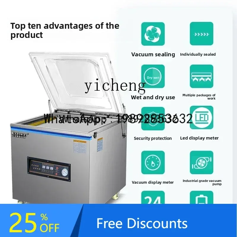 

AB Вакуумная упаковочная машина для пищевых продуктов Бытовой коммерческий пресс-подборщик Автоматический большой вакуумный компрессор для запечатывания