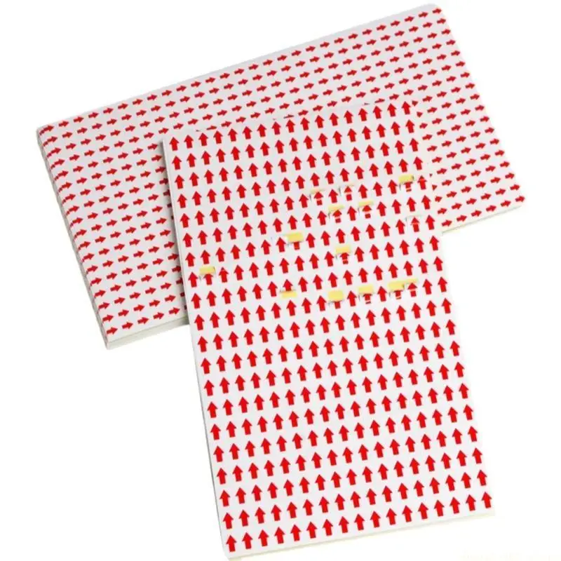 60 Sheets/Pack Arrows Stickers Color Coding Sign Decals Adhesive Arrows Labels for Inspection Defect Marking