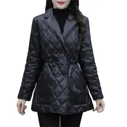 new Fashion Down Padded Jacket Women Parkas Korean Tide Waist Winter Cotton Coat Elegant Puffer Clothes Female slim Outwear T510