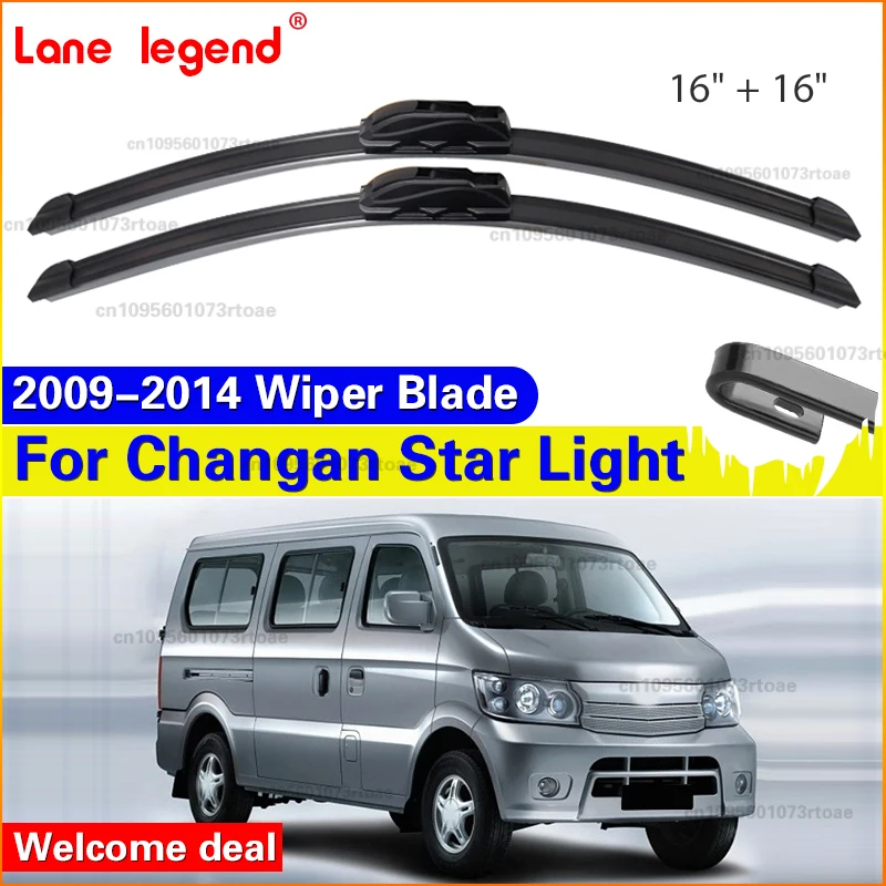 

Car Wiper Blades for Chana Changan Star Light 2009-2014 Front Fit U Hook Windshield Windscreen Wipers Car Accessories 16"+16"