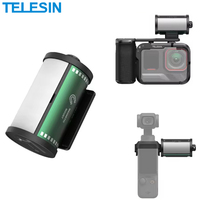 TELESIN Magfilm Fill Light Magnetic Quick Release Cold Shoe Adapter Selfie Lamp For DJI Action 6 5 Gopro 13 12 Insta360 AcePro