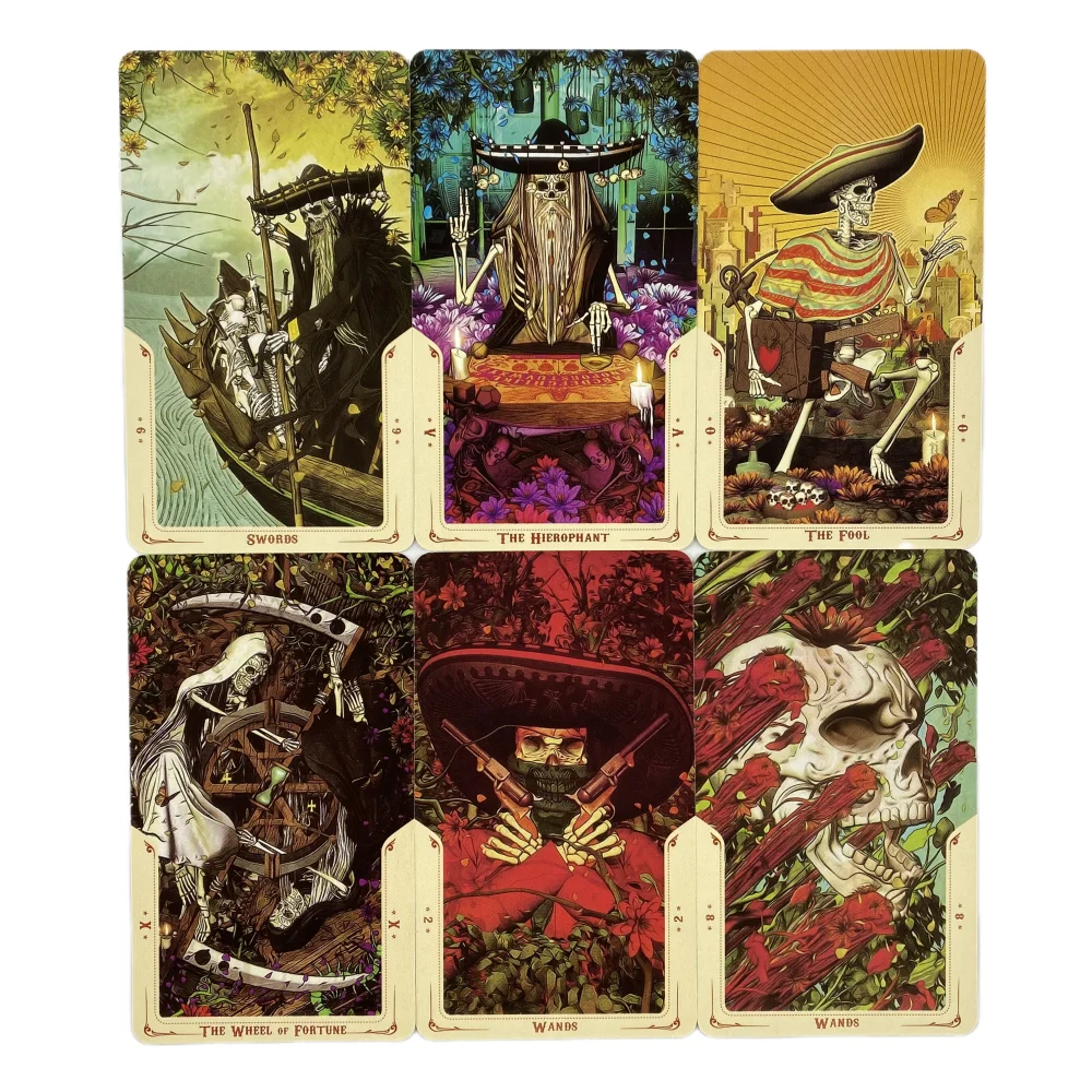 The Santa Muerte Tarot Cards Divination Deck English Versions Edition Oracle Board Playing Table Games For Party