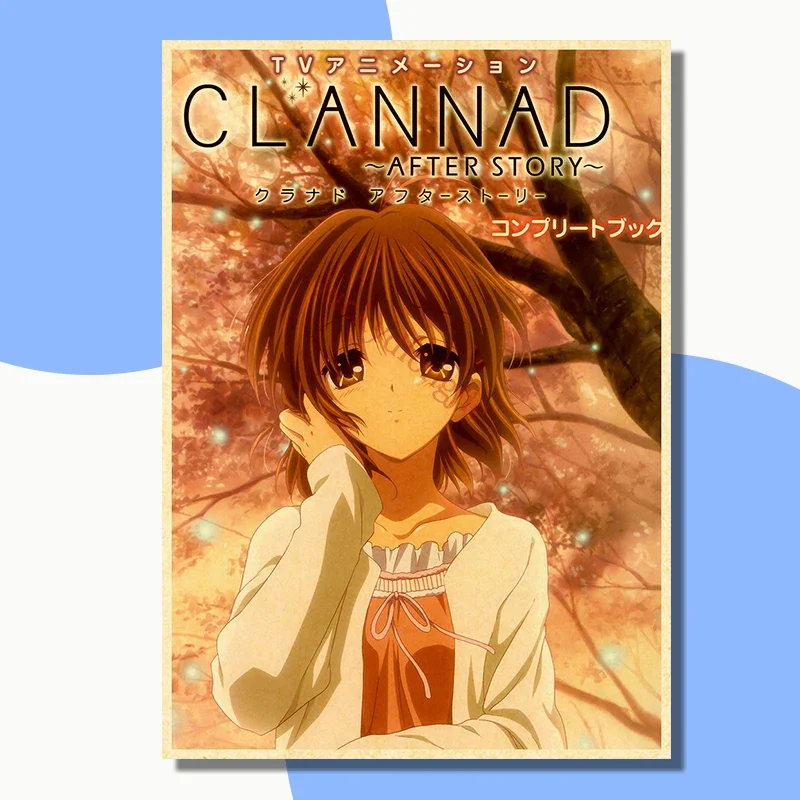 Anime Posters Clannad：After Story Poster Wall Printed Vintage Kraft Paper Home Living Room Wall Stickers Art Painting