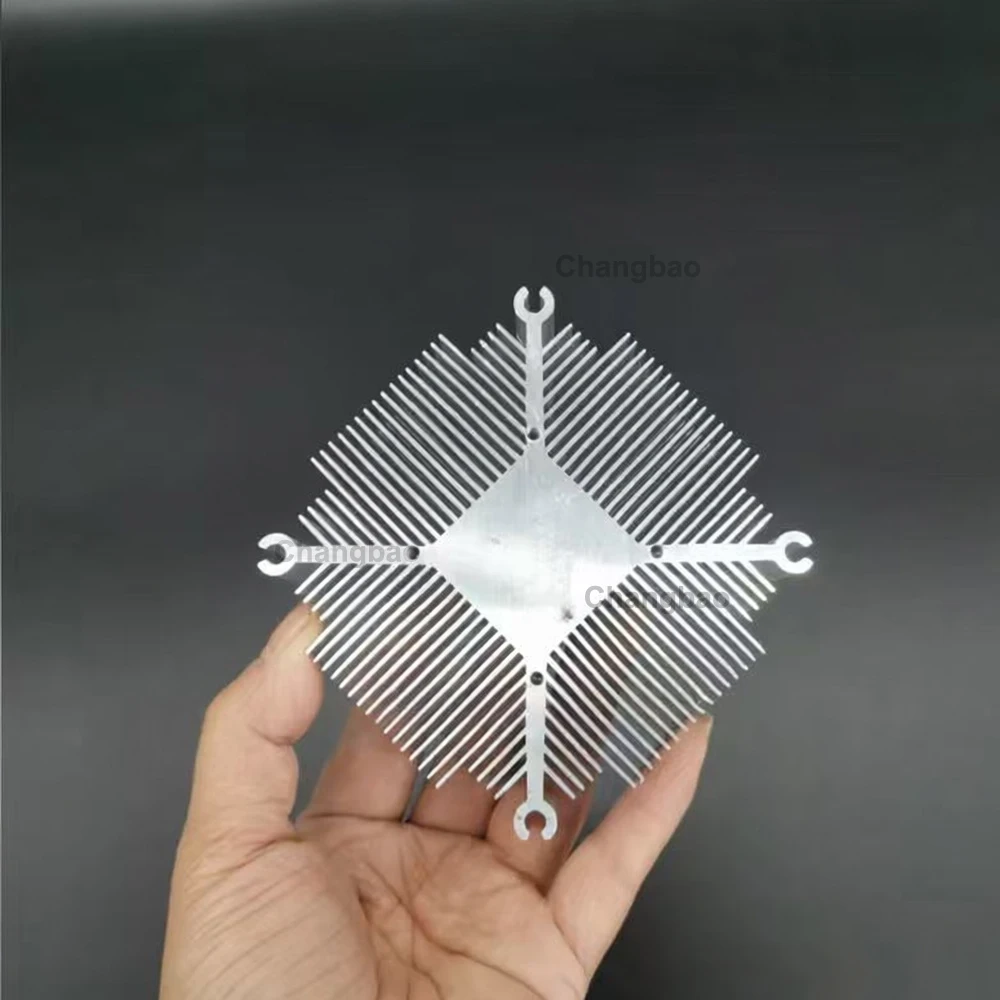 Алюминиевый радиатор 90 мм для светодиодной лампы высокой мощности COB 10 Вт 20 Вт 30 Вт 50 Вт - Радиатор охлаждающего ребра для светодиодного освещения