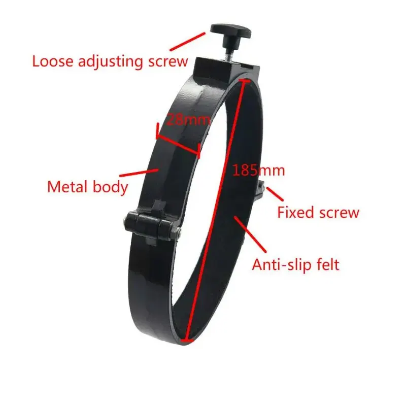 

Кольца для трубок астрономических телескопов 150 мм/6 дюймов, внутренний диаметр 185 мм, регулируемый обруч, пара