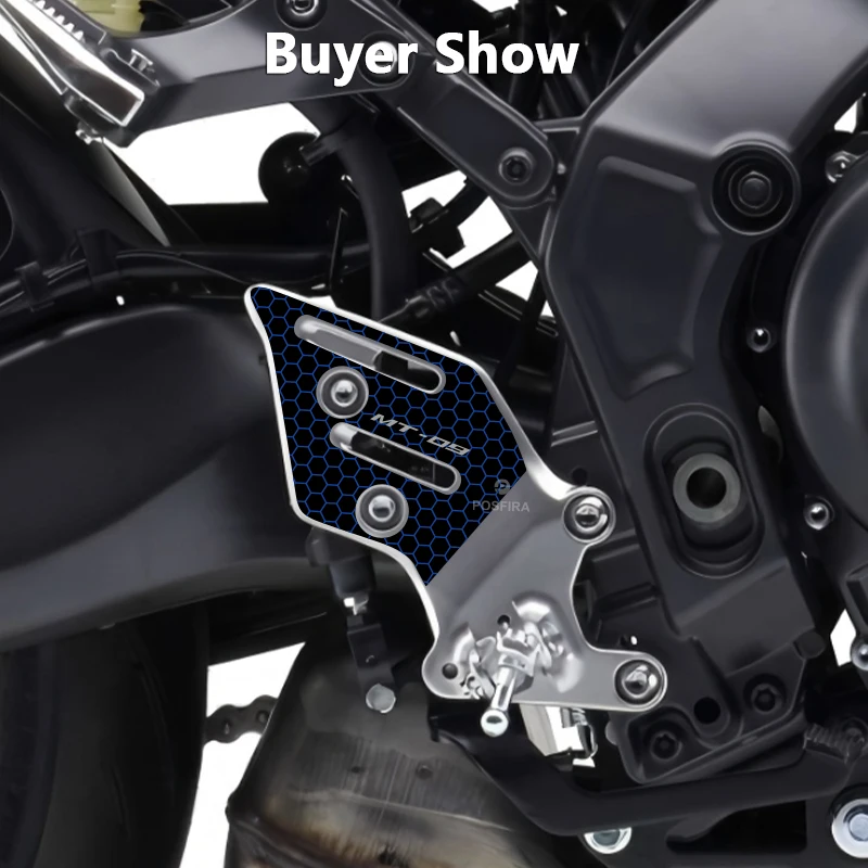 POSFIRA Motorcycle Footrest Panel Sticker Vinyl Decals for Yamaha MT09 MT 09 SP MT-09 2021 2022 2023 Motorbike Accessories 6