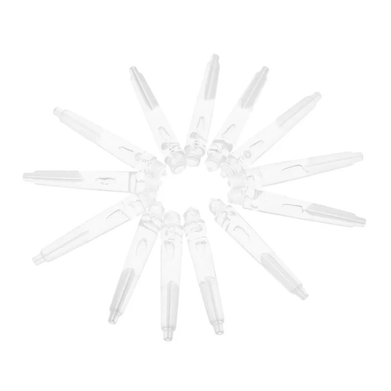 20Pcs Length 35mm/1.38in Professional Nylon Dart Shafts Replacement DartS Accessories Transparent Crystal Colors