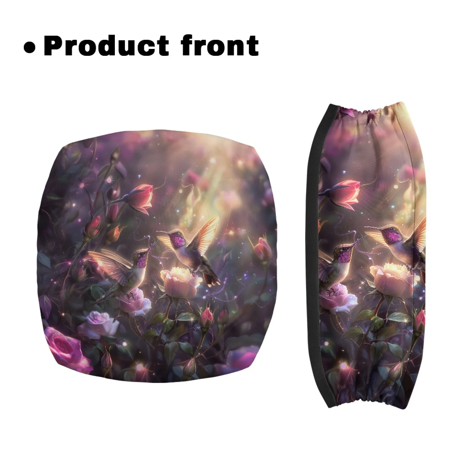 Coloranimal Rose Pattern 2PCS Walker Seat Covers Rollator Seat Cover for Elderly Street Scenes