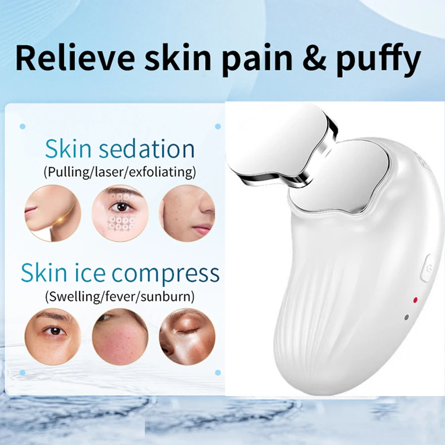2025 Neue Gesichtsschönheitsmaschine, kalter und heißer Hammer für die Gesichtsstraffung, Hautstraffung, Schmerzlinderung, kühlendes Massagegerät