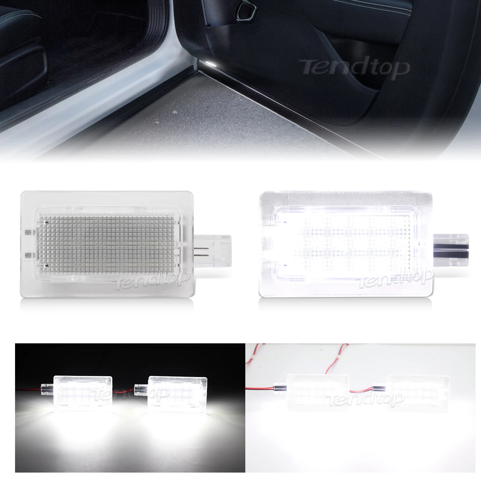 LED Interior Door Panel Courtesy Lamp Door Wlecome Light For Dodge Charger Challenger Avenger Dart Magnum Stratus Chrysler 300