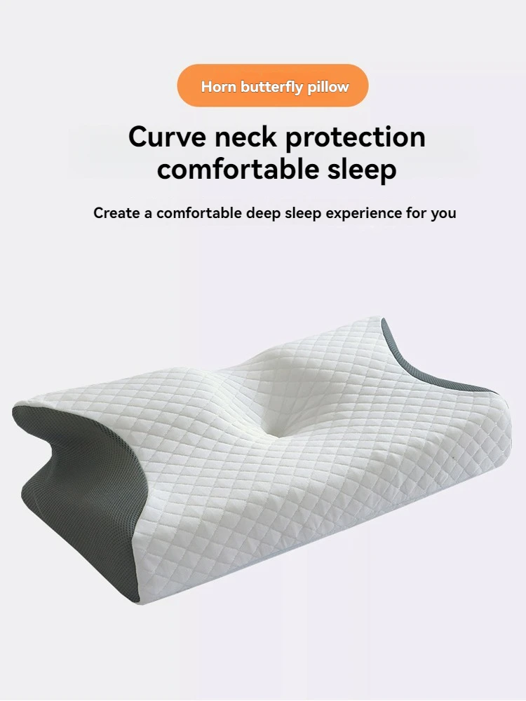 

Подушка для шеи из пены с эффектом памяти Bullhorn, удобная подушка из пены с эффектом памяти, коррекция шеи, массажная подушка для кровати