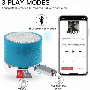 Mini Motion Bluetooth Wireless Lautsprecher mit LED -Leuchten, Stereo -Super -Bass, wiederaufladbar, tragbar, im Freien, klein, tf 6 Hauptverkaufs -Mini -Sprecher Bluetooth Großhandel - №3
