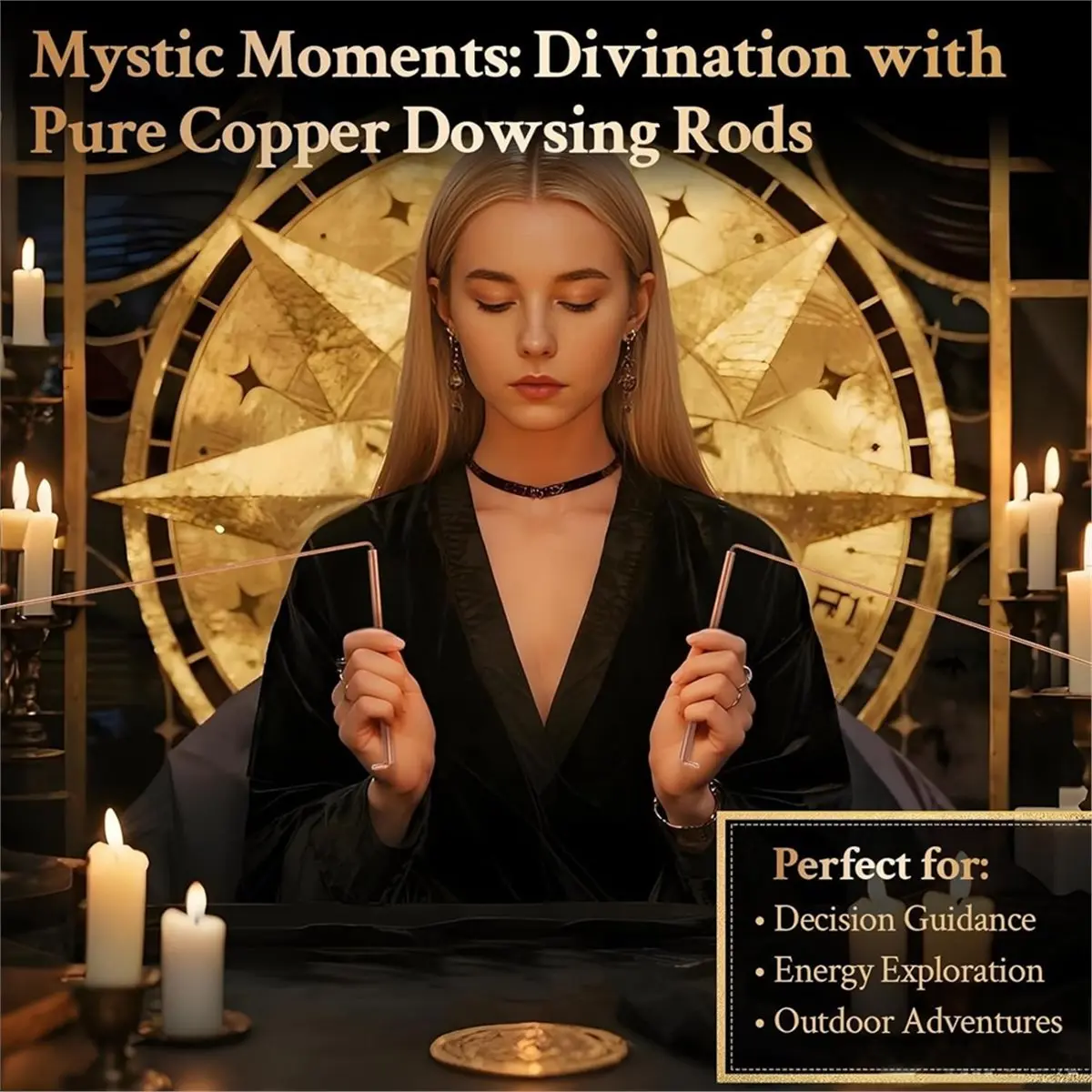 DT57 LATEST MODEL 99.9% Copper Dowsing Rod, Spiritual Exploration with 2 L Copper Divining Rods for Spirit-Seeking Water Witchin view 6