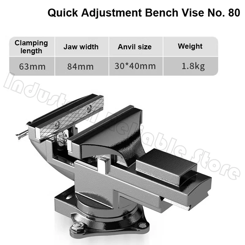 Household Mini Table Vise Table Vise Micro Clamp With Anvil Table Can Knock Cast Steel Explosion-Proof Handmade Diy Tools