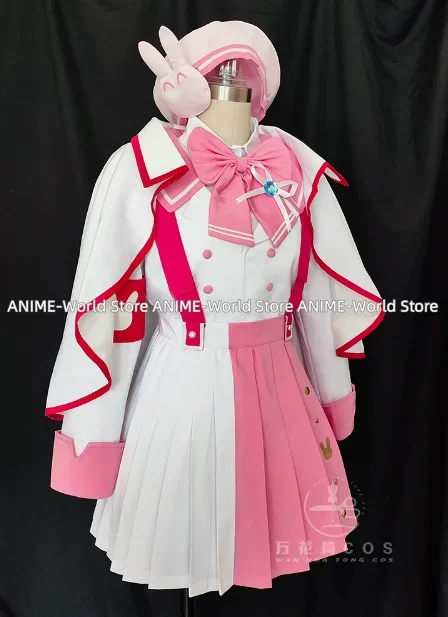 Game Vtuber Nijisanji YouTuber Tsukino Mito Higuchi Kaede Cosplay Costume Uniform Halloween Party