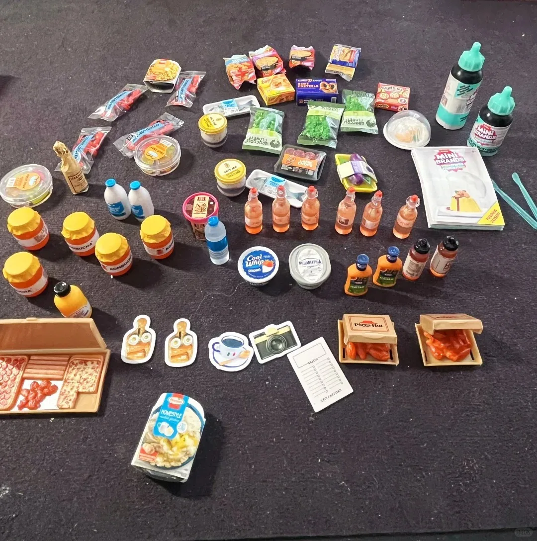 Mini Frigorifero Sorpresa con Miniature di Cibo, Scatola Misteriosa, Giocattolo da Collezione, Ornamenti, Regalo per Bambini