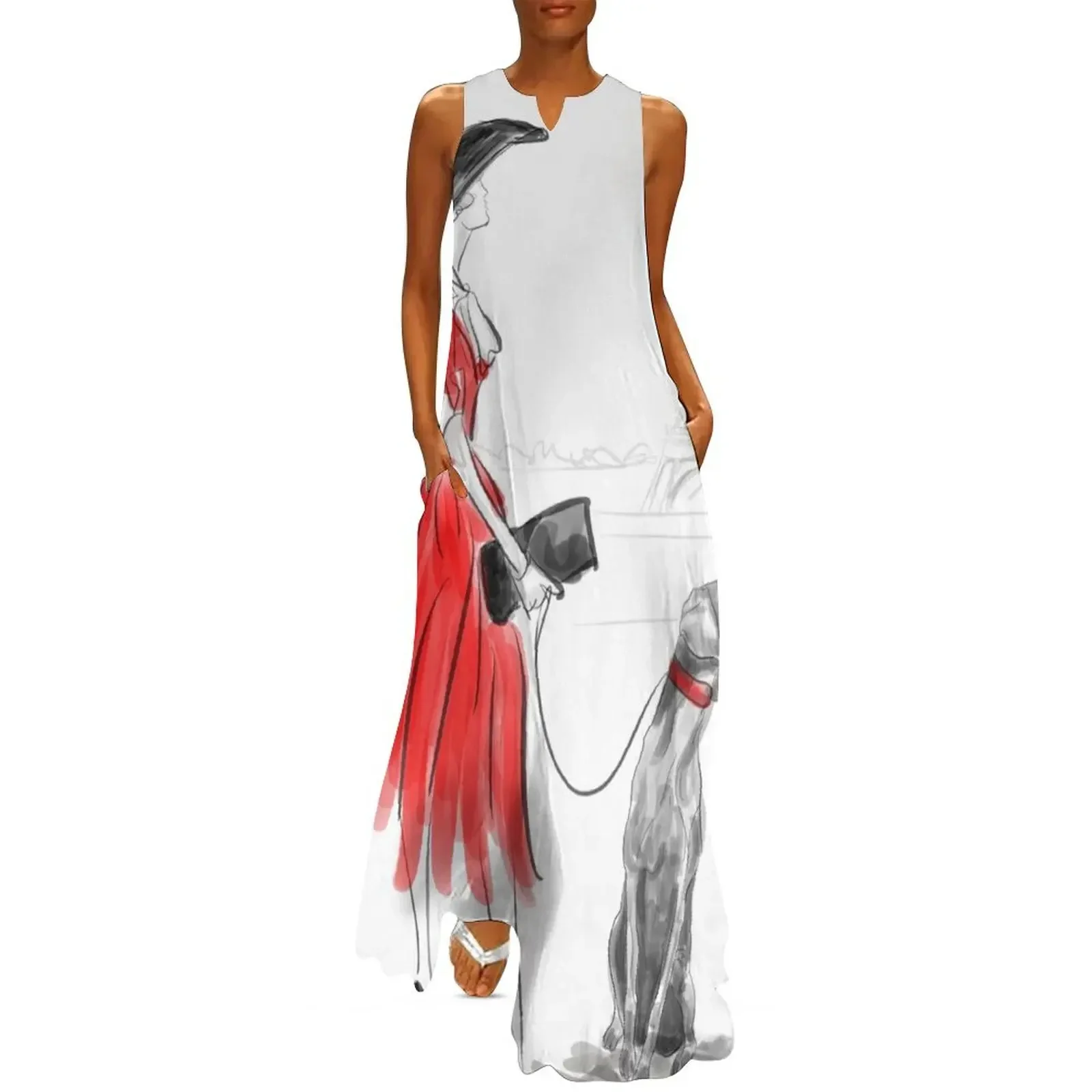 

WEIMARANER IN PARIS Long Dress women party dresses dress sexy dress for women