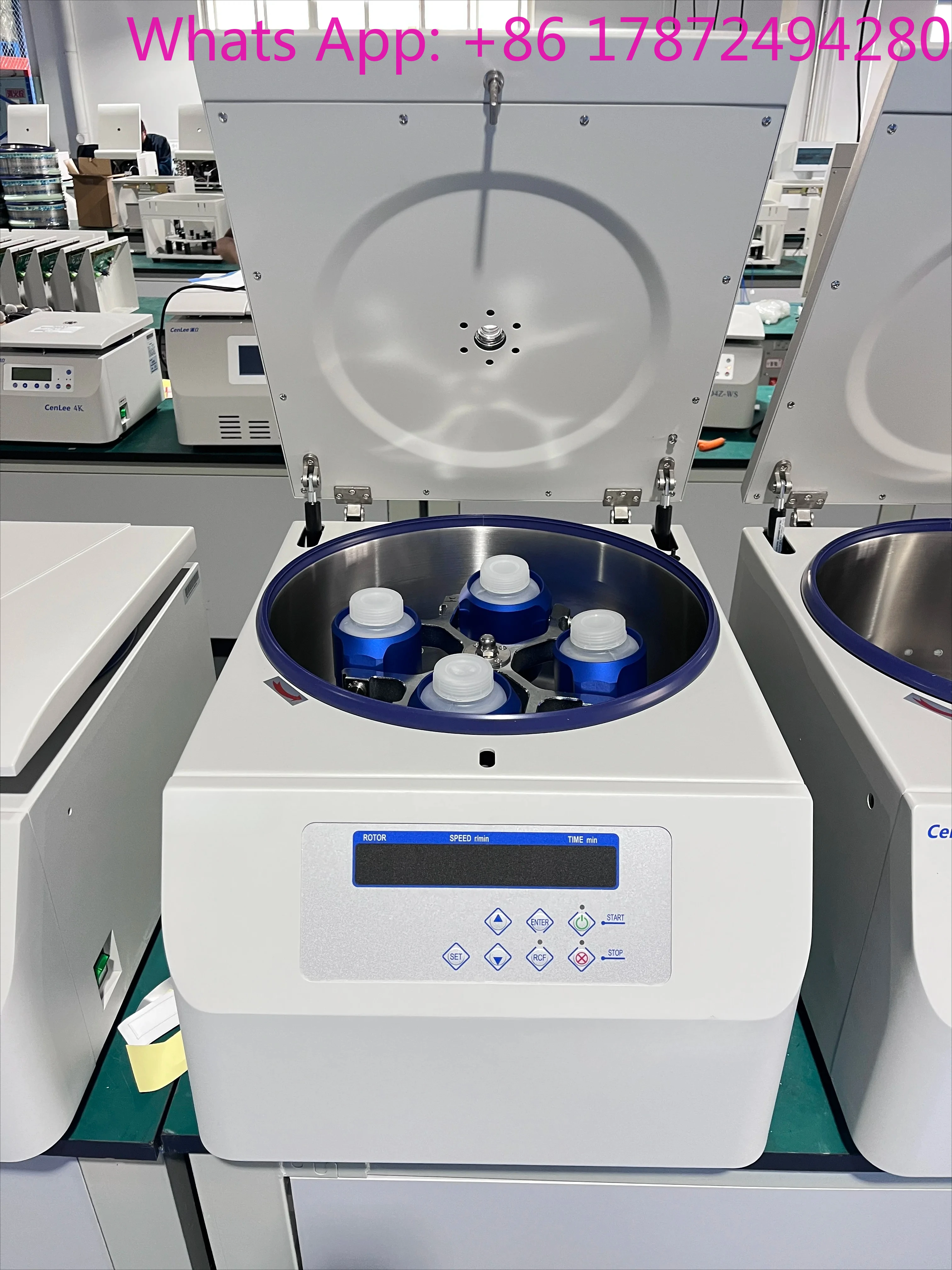 

5K Desktop High Capacity Laboratory Bar Centrifuge 5000rpm Swing Rotor with Low Speed Bars Liquid Separation