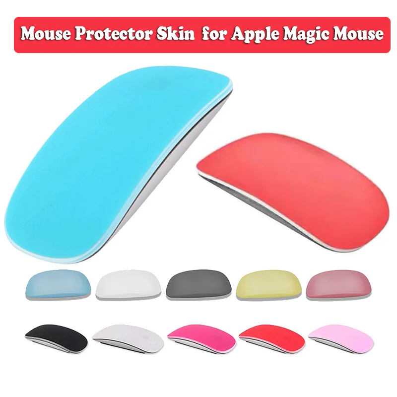 Fashion Mouse Cover Skin Silicone Soft Mouse Protector Film Guard For Apple Magic Wireless Mouse Laptop Mice Pad Waterproof Mat