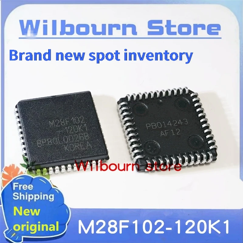 Own inventory free shipping  10PCS/LOT M28F102-120K1 M28F102 -120K1 PLCC44 Order directly