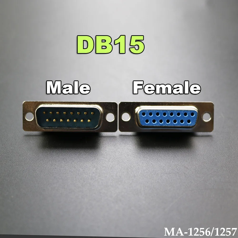 DB9 DB15 Hole/Pin Male Female Welded Connector RS232 Serial Port Socket DB D-SUB Adapter 9/15 Pin