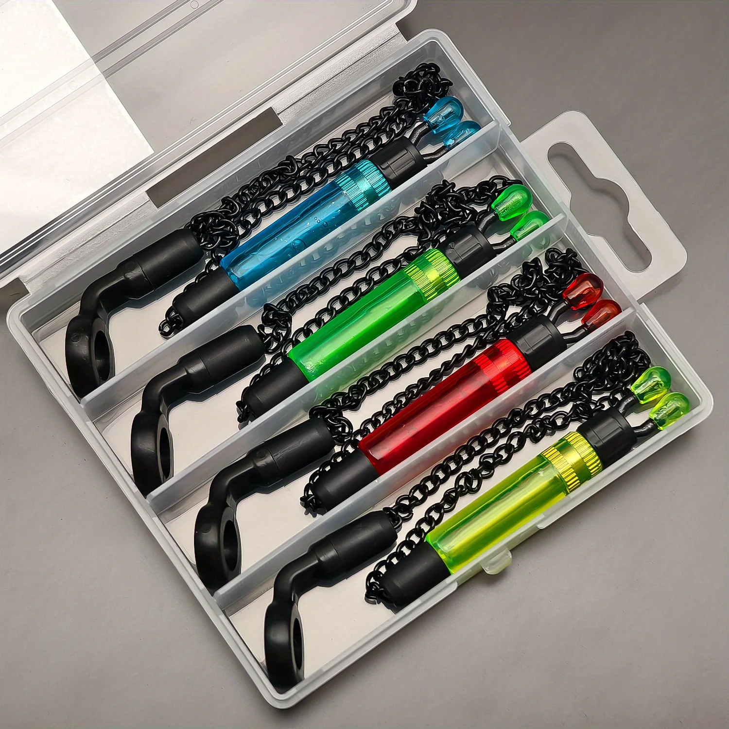 4 stuks karpervissen Swingers spoelen met doos voor visalarmindicator, beste voor Kerstmis, perfect voor Thanksgiving