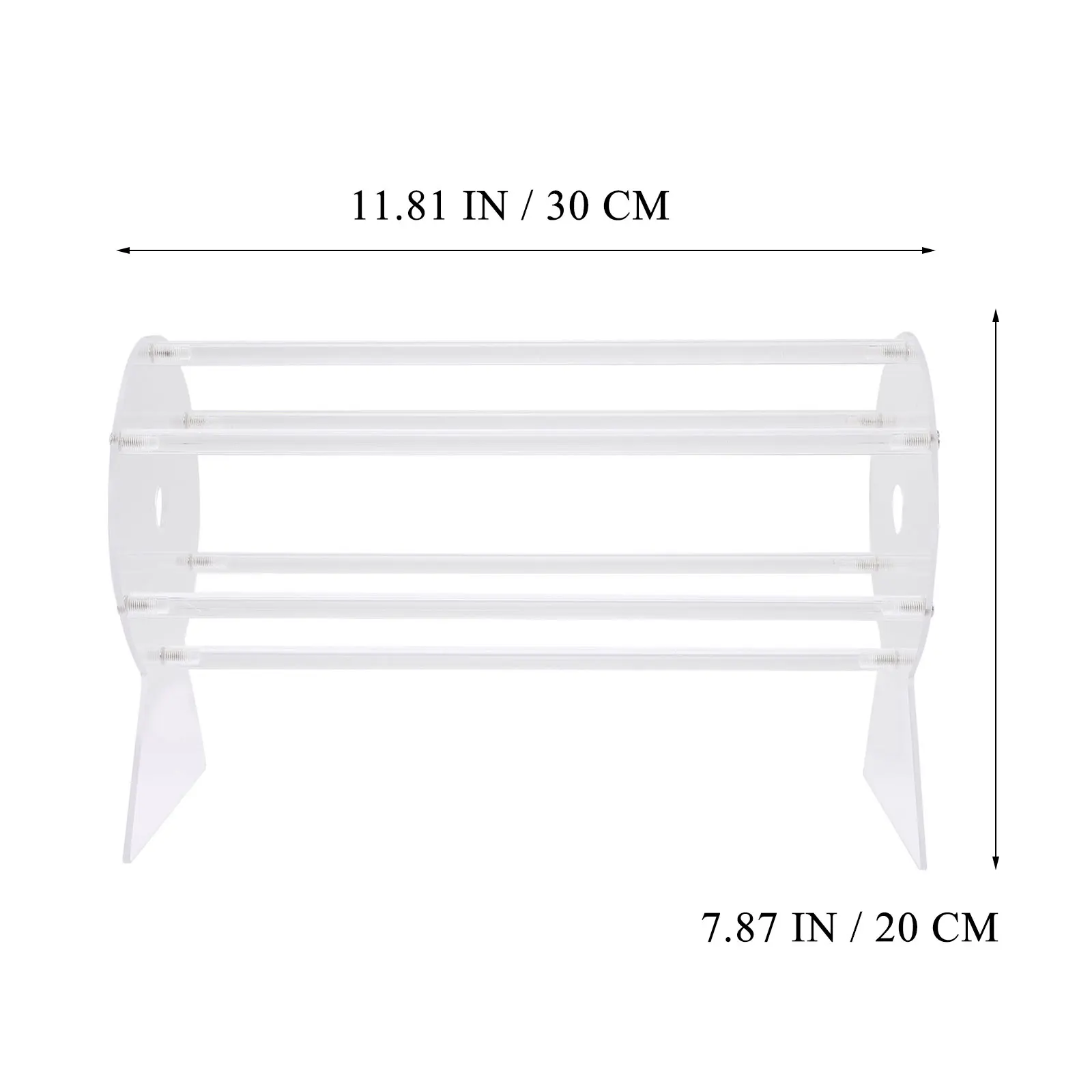 

Elastic Jewelry Storage Rack Acrylic Headband Holder Home Shop Dressing Table Organizer Hair Bands Stand Smooth Surface