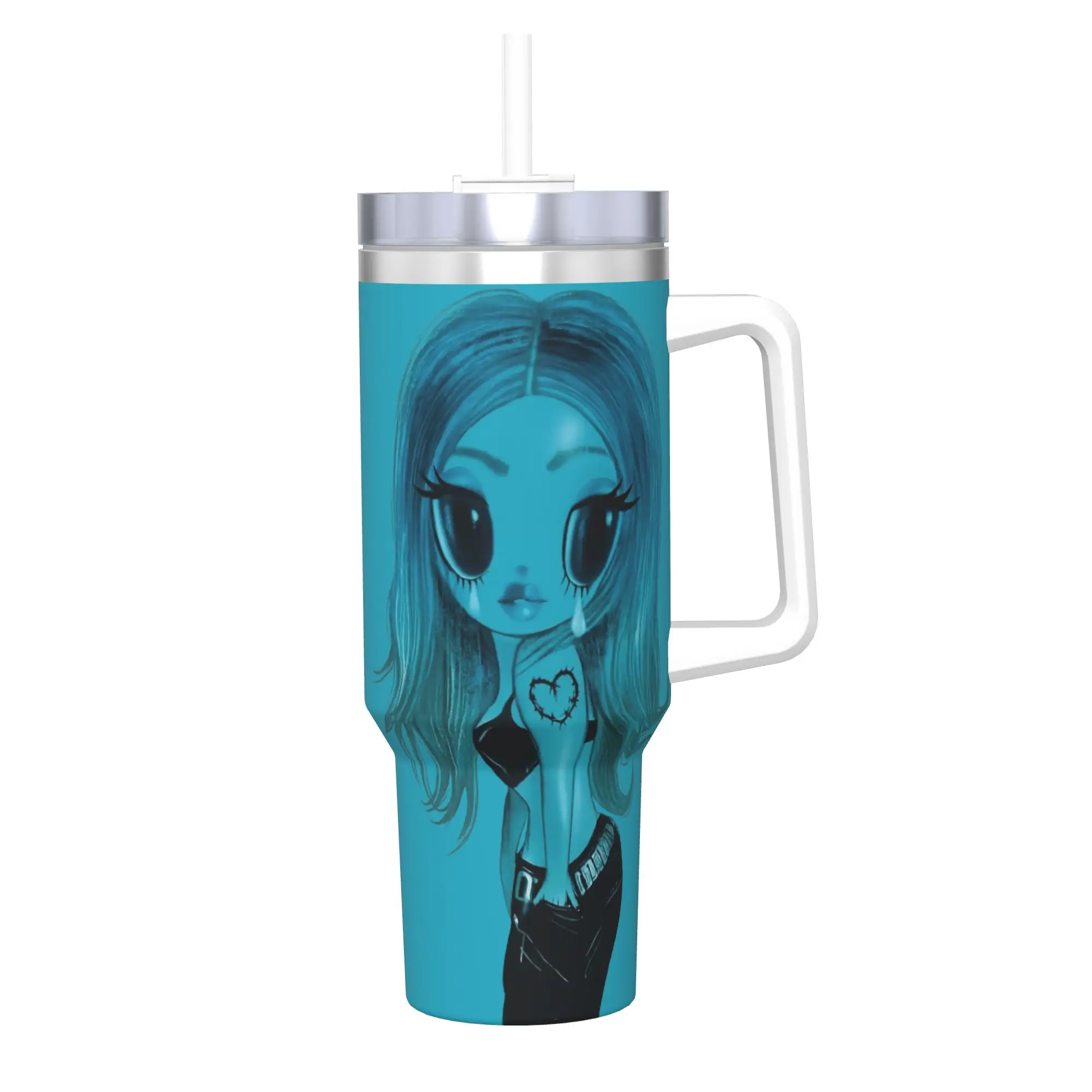 K-Karoled G NMADST New Album 40oz Tumbler Stainless Steel Double Wall Vacuum Insulated  Mug Cups With Straw