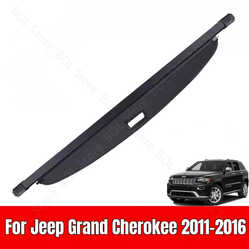Крышка багажника автомобиля для Jeep Grand Cherokee WK2, аксессуары WK 2011 ~ 2016, занавеска для хранения багажника, задний лоток для багажника, защитный козырек