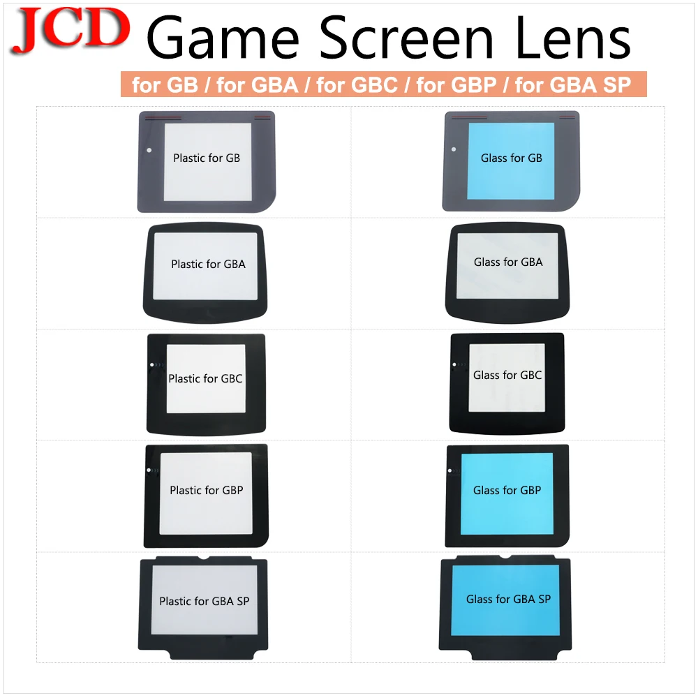 

JCD 1pcs For GBC for GBA for GB DMG Screen Plastic Display For GameBoy Advance Color Protector Lens for Gameboy Advance