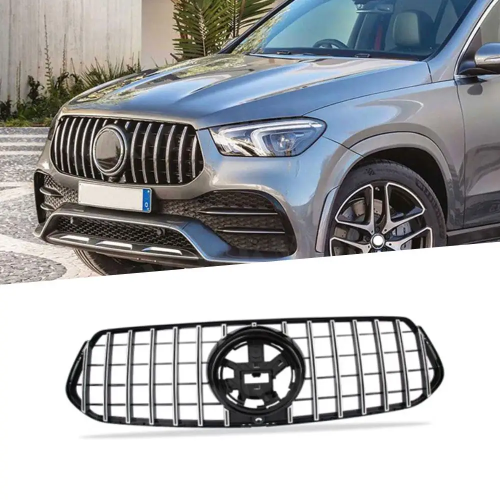 

ABS Car Grille for Mercedes Benz GLE Class W167 350 450 GLE 53 AMG Sport SUV 2020 + Chrome Front Grill Multiple Choices