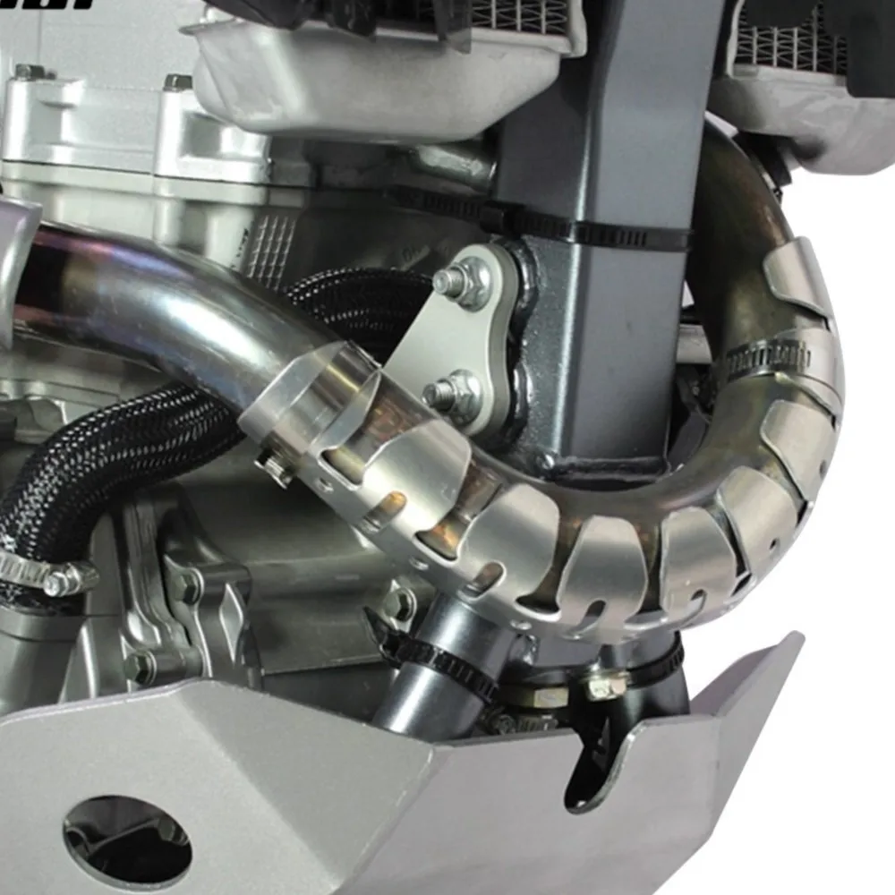 

Мотоциклетная выхлопная труба, защита от столкновений, теплозащитный экран, глушитель, защитная крышка для Honda CRF150RB CRF450R CRF250R, 4-тактный