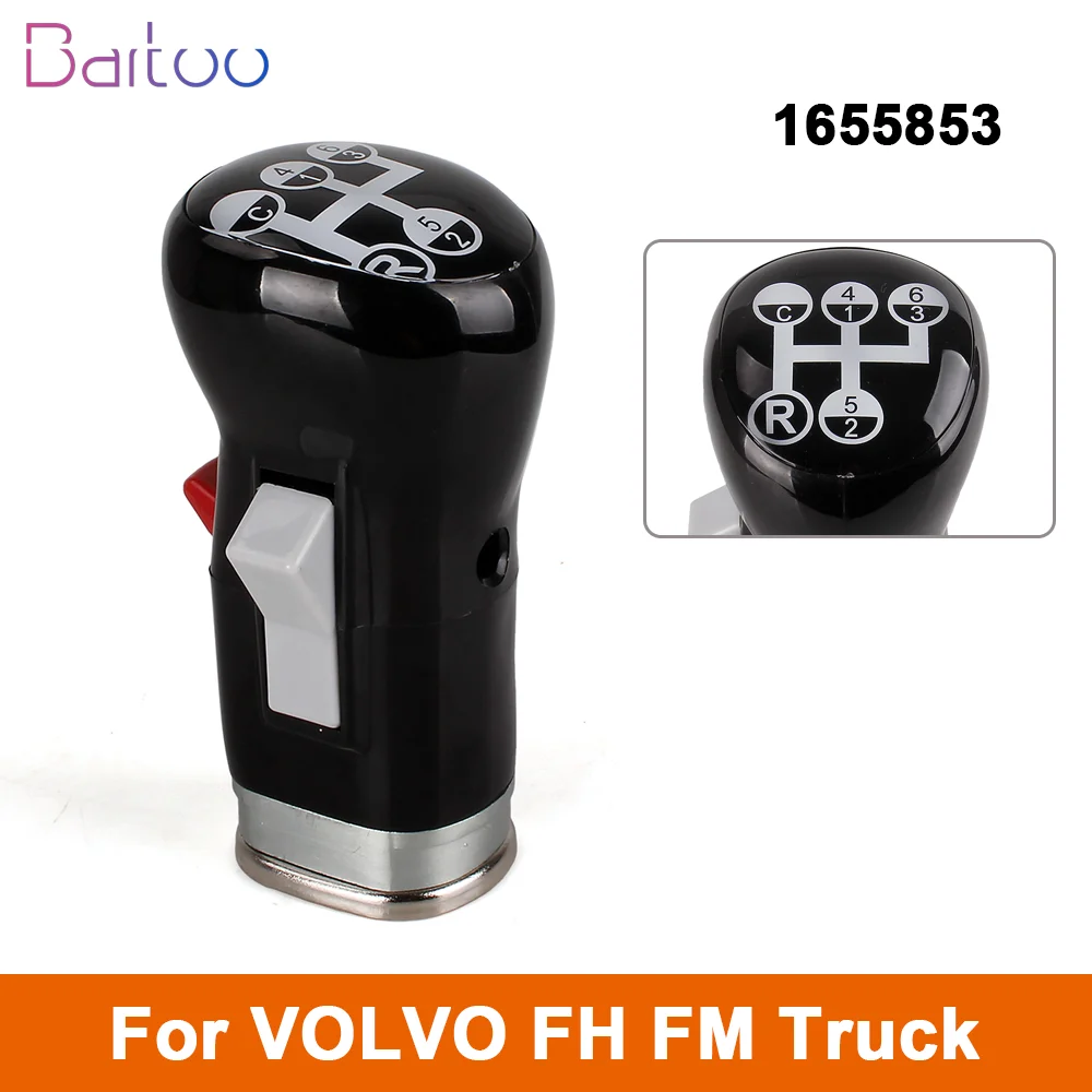 6 Speed+R+C Gear Shift Lever Knob With Gearbox Splicer Switch Gear Stick Head 1655853 For VOLVO FH FM TRUCK TS018