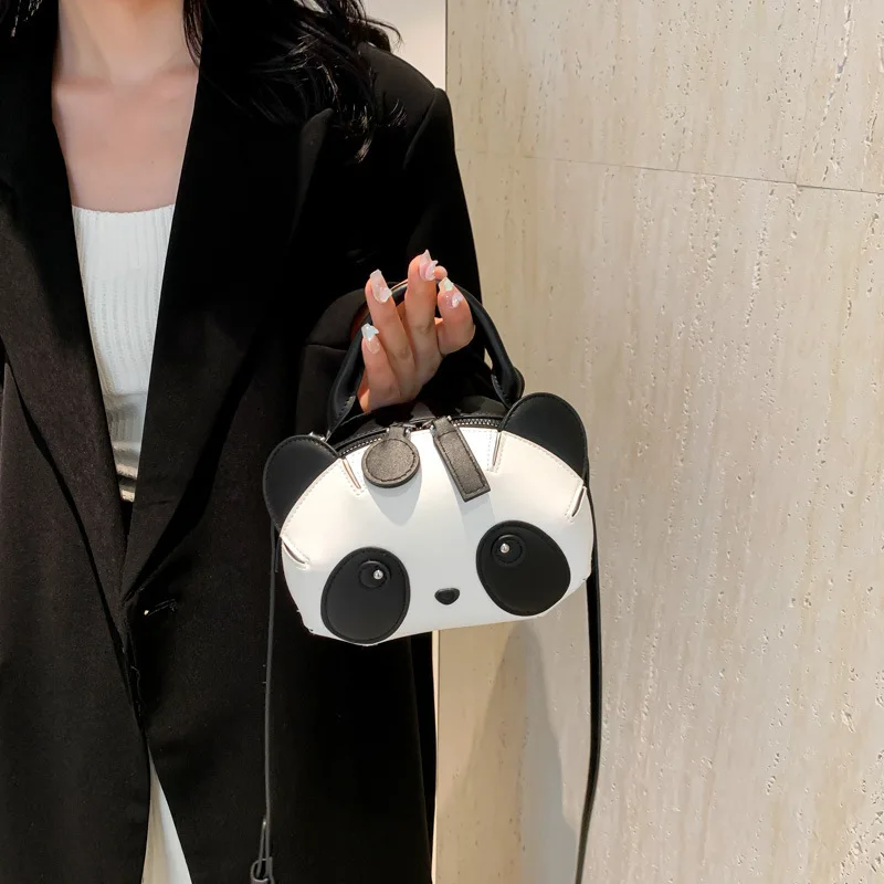 Korean Version, New Cute Panda Single Shoulder Diagonal Bag