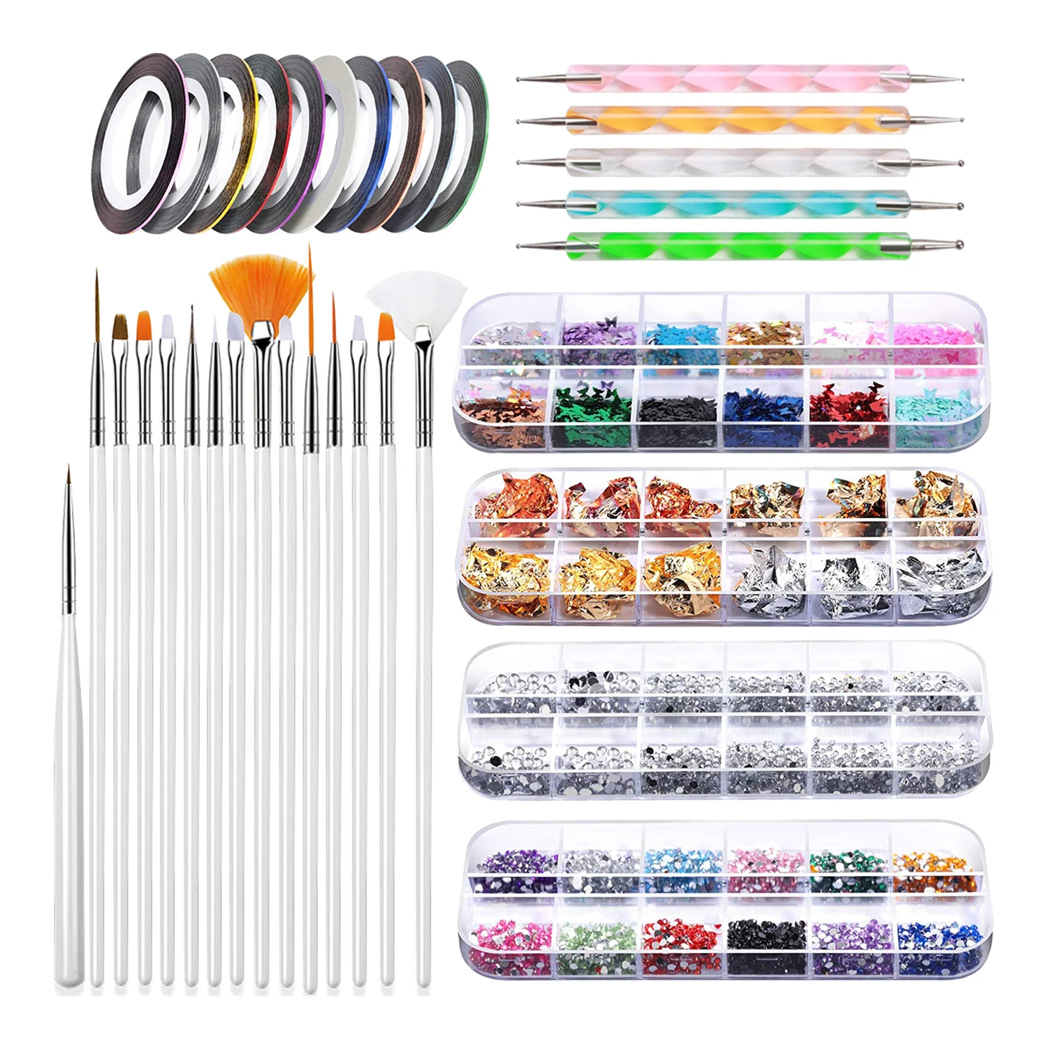 Manicure Set for Nail Polish Sequins Set Nail Decoration Nail Art Pen Nails Accessories Manicure Tools