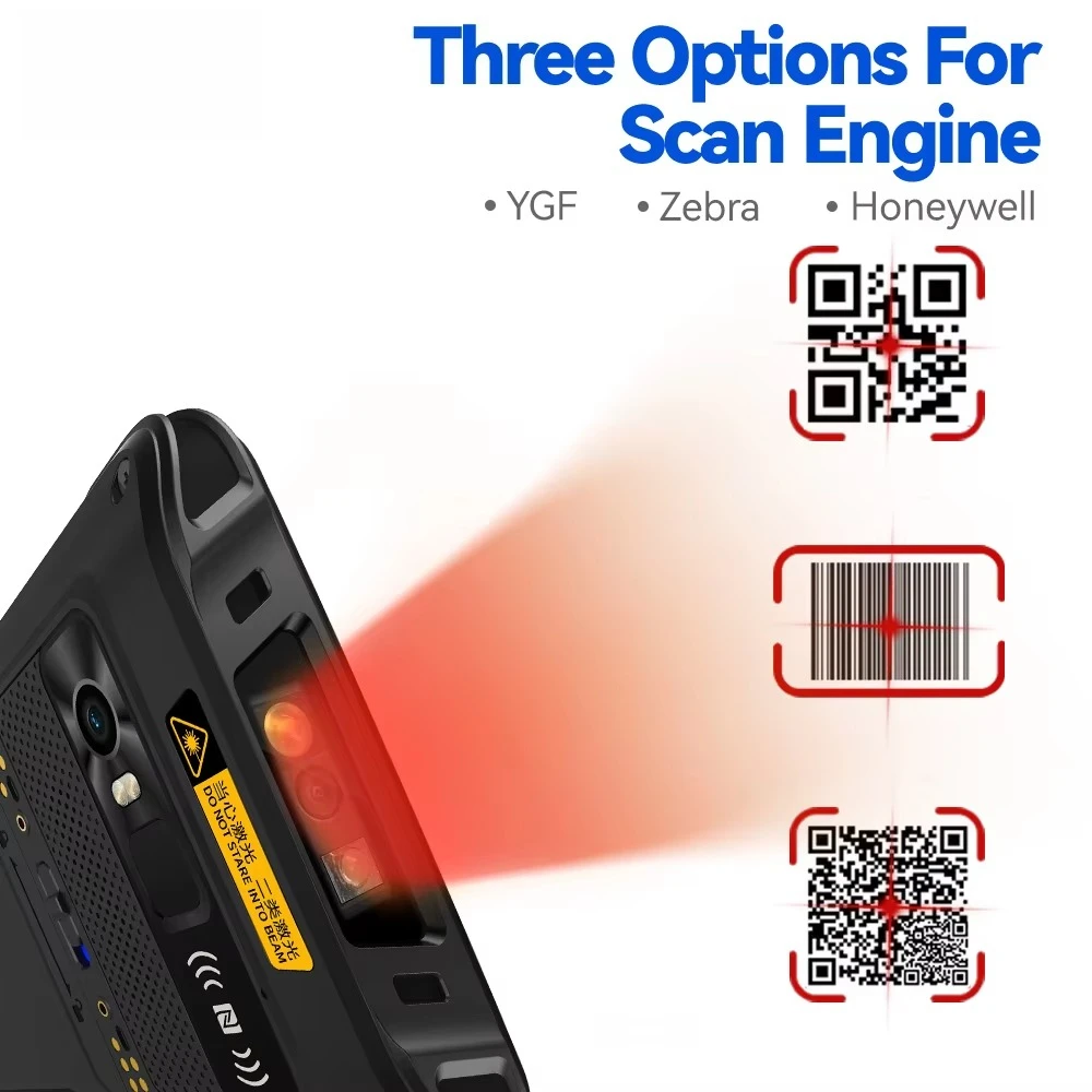 Rugged Android 14 Industrial PDA Scanner PDAs with IP68 Waterproof 6