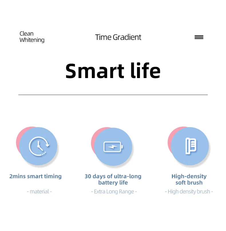 TOWODE فرشاة الأسنان الكهربائية الذكية توقيت فرشاة أسنان USB قابلة للشحن الأسنان نظيفة تبييض فرشاة أسنان سونيك مع استبدال